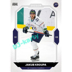 2023/24 Goal cards Chance Liga 1. série #075 Jakub Kroupa