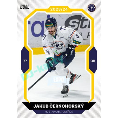 2023/24 Goal cards Chance Liga 1. série #077 Jakub Černohorský EXPO Perleť 1of6