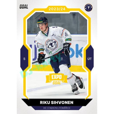 2023/24 Goal cards Chance Liga 1. série #078 Riku Sihvonen EXPO Bronze 1of6