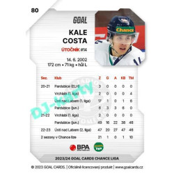 2023/24 Goal cards Chance Liga 1. série #080 Kale Costa