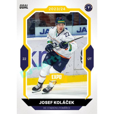 2023/24 Goal cards Chance Liga 1. série #084 Josef Koláček EXPO Bronze 1of6