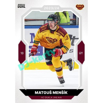 2023/24 Goal cards Chance Liga 1. série #096 Matouš Menšík