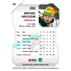 2023/24 Goal cards Chance Liga 1. série #020 Michal Hryciow