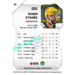 2023/24 Goal cards Chance Liga 1. série #021 Robin Staněk