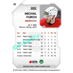 2023/24 Goal cards Chance Liga 1. série #031 Michal Furch