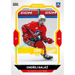 2023/24 Goal cards Chance Liga 1. série #034 Ondřej Baláž EXPO Bronze 1of6
