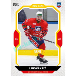 2023/24 Goal cards Chance Liga 1. série #035 Lukáš Kříž EXPO Bronze 1of6
