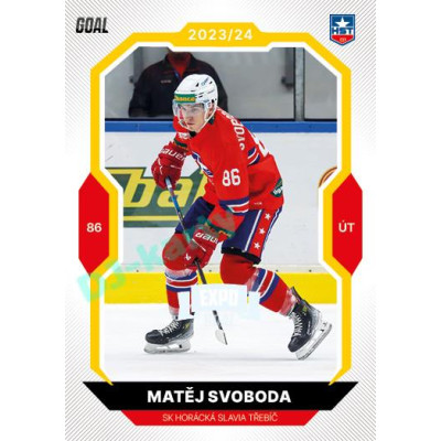 2023/24 Goal cards Chance Liga 1. série #039 Matěj Svoboda EXPO Perleť 1of6