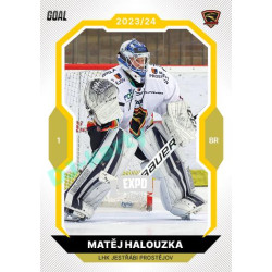 2023/24 Goal cards Chance Liga 1. série #044 Matěj Halouzka EXPO Silver 1of6