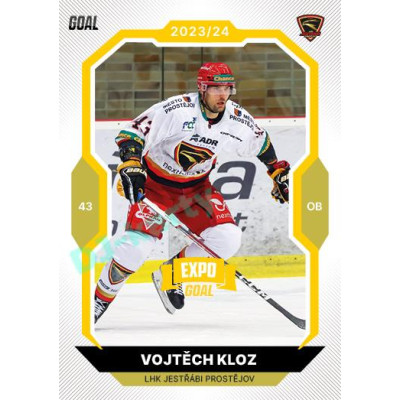 2023/24 Goal cards Chance Liga 1. série #048 Vojtěch Kloz EXPO Bronze 1of6