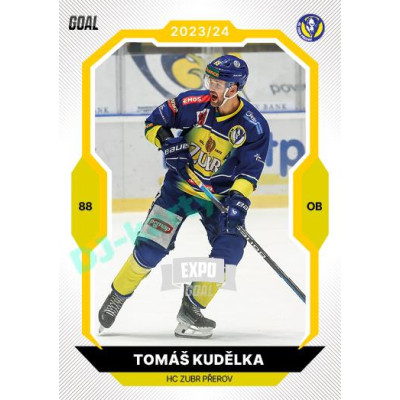 2023/24 Goal cards Chance Liga 1. série #105 Tomáš Kudělka EXPO Silver 1of6