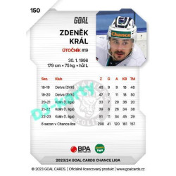 2023/24 Goal cards Chance Liga 1. série #150 Zdeněk Král