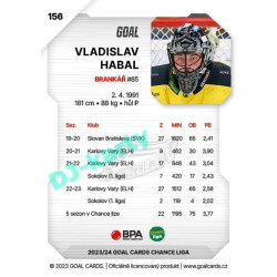 2023/24 Goal cards Chance Liga 1. série #156 Vladislav Habal