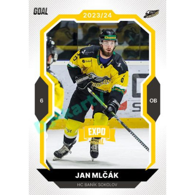 2023/24 Goal cards Chance Liga 1. série #157 Jan Mlčák EXPO Bronze 1of6