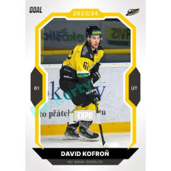 2023/24 Goal cards Chance Liga 1. série #167 David Kofroň EXPO Silver 1of6