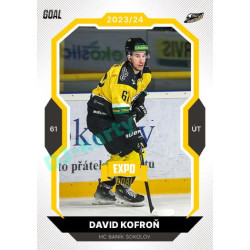 2023/24 Goal cards Chance Liga 1. série #167 David Kofroň EXPO Bronze 1of6