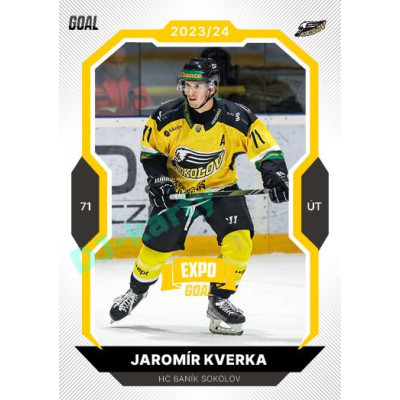 2023/24 Goal cards Chance Liga 1. série #168 Jaromír Kverka EXPO Bronze 1of6