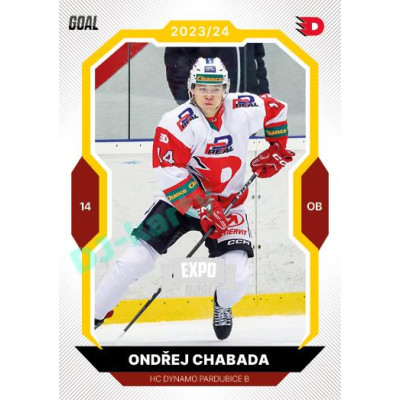 2023/24 Goal cards Chance Liga 1. série #171 Ondřej Chabada EXPO Silver 1of6