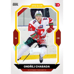 2023/24 Goal cards Chance Liga 1. série #171 Ondřej Chabada EXPO Perleť 1of6