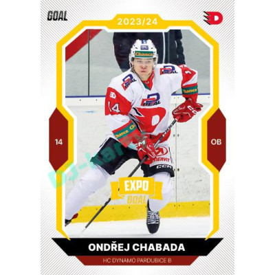 2023/24 Goal cards Chance Liga 1. série #171 Ondřej Chabada EXPO Bronze 1of6