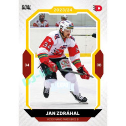 2023/24 Goal cards Chance Liga 1. série #172 Jan Zdráhal EXPO Perleť 1of6