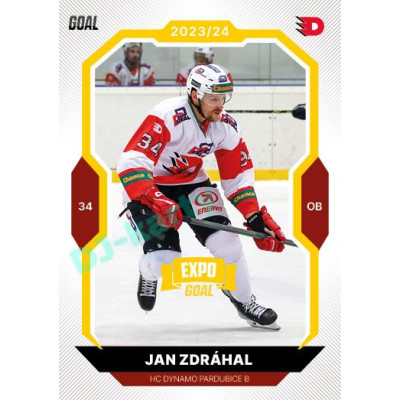 2023/24 Goal cards Chance Liga 1. série #172 Jan Zdráhal EXPO Bronze 1of6