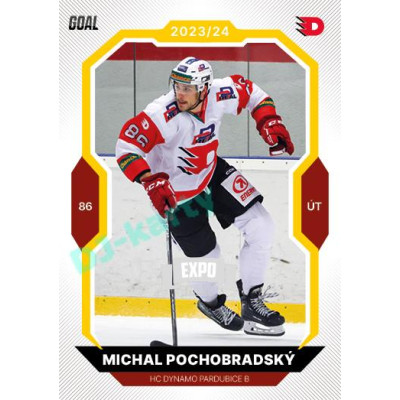 2023/24 Goal cards Chance Liga 1. série #179 Michal Pochobradský EXPO Silver 1of6