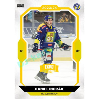 2023/24 Goal cards Chance Liga 1. série #108 Daniel Indrák EXPO Bronze 1of6