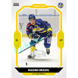 2023/24 Goal cards Chance Liga 1. série #109 Radim Hradil EXPO Silver 1of6