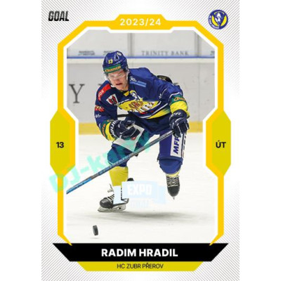 2023/24 Goal cards Chance Liga 1. série #109 Radim Hradil EXPO Perleť 1of6