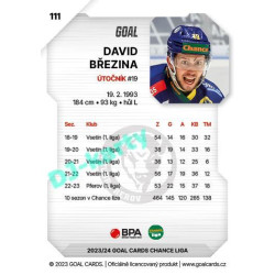 2023/24 Goal cards Chance Liga 1. série #111 David Březina
