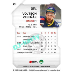 2023/24 Goal cards Chance Liga 1. série #101 Vojtech Zeleňák
