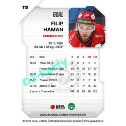 2023/24 Goal cards Chance Liga 1. série #115 Filip Haman