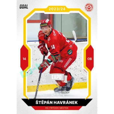 2023/24 Goal cards Chance Liga 1. série #116 Štěpán Havránek EXPO Silver 1of6