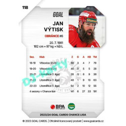 2023/24 Goal cards Chance Liga 1. série #118 Jan Výtisk