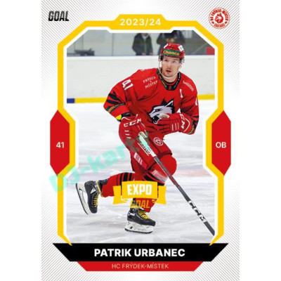2023/24 Goal cards Chance Liga 1. série #119 Patrik Urbanec EXPO Bronze 1of6