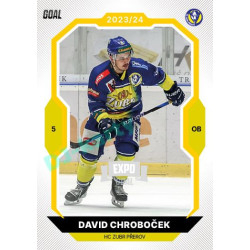 2023/24 Goal cards Chance Liga 1. série #102 David Chroboček EXPO Silver 1of6