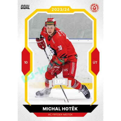 2023/24 Goal cards Chance Liga 1. série #122 Michal Hotěk EXPO Silver 1of6