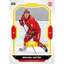2023/24 Goal cards Chance Liga 1. série #122 Michal Hotěk EXPO Bronze 1of6