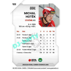 2023/24 Goal cards Chance Liga 1. série #122 Michal Hotěk