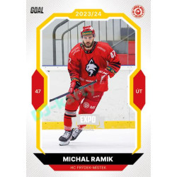 2023/24 Goal cards Chance Liga 1. série #123 Michal Ramik EXPO Silver 1of6