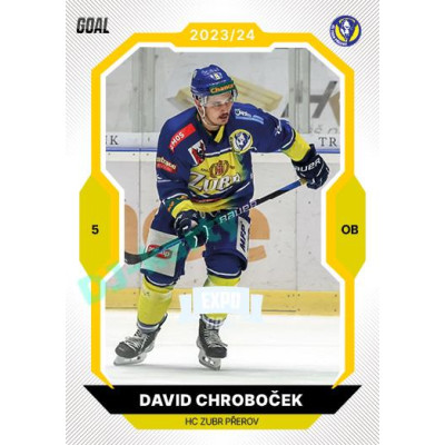 2023/24 Goal cards Chance Liga 1. série #102 David Chroboček EXPO Perleť 1of6