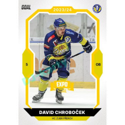 2023/24 Goal cards Chance Liga 1. série #102 David Chroboček EXPO Bronze 1of6