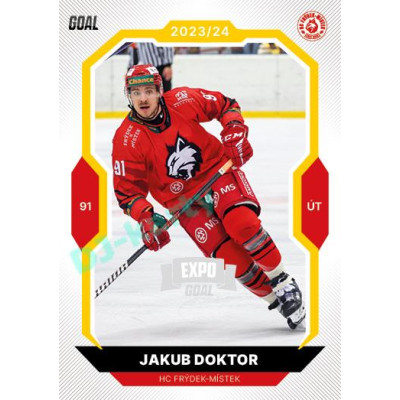 2023/24 Goal cards Chance Liga 1. série #125 Jakub Doktor EXPO Silver 1of6