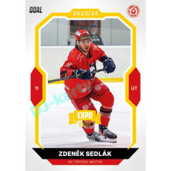 2023/24 Goal cards Chance Liga 1. série #126 Zdeněk Sedlák EXPO Bronze 1of6