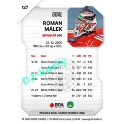 2023/24 Goal cards Chance Liga 1. série #127 Roman Málek