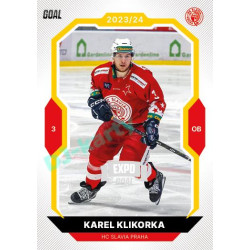 2023/24 Goal cards Chance Liga 1. série #129 Karel Klikorka EXPO Silver 1of6