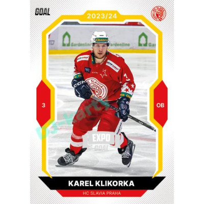 2023/24 Goal cards Chance Liga 1. série #129 Karel Klikorka EXPO Silver 1of6
