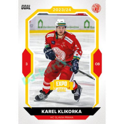 2023/24 Goal cards Chance Liga 1. série #129 Karel Klikorka EXPO Bronze 1of6