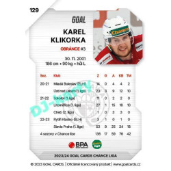 2023/24 Goal cards Chance Liga 1. série #129 Karel Klikorka